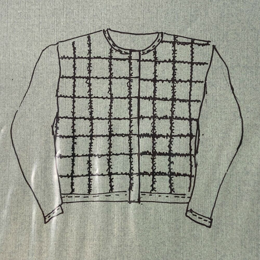 Fabric Expressions Pattern Patchwork Jacket Vintage Sewing Craft Grandpa Style - Picture 1 of 6